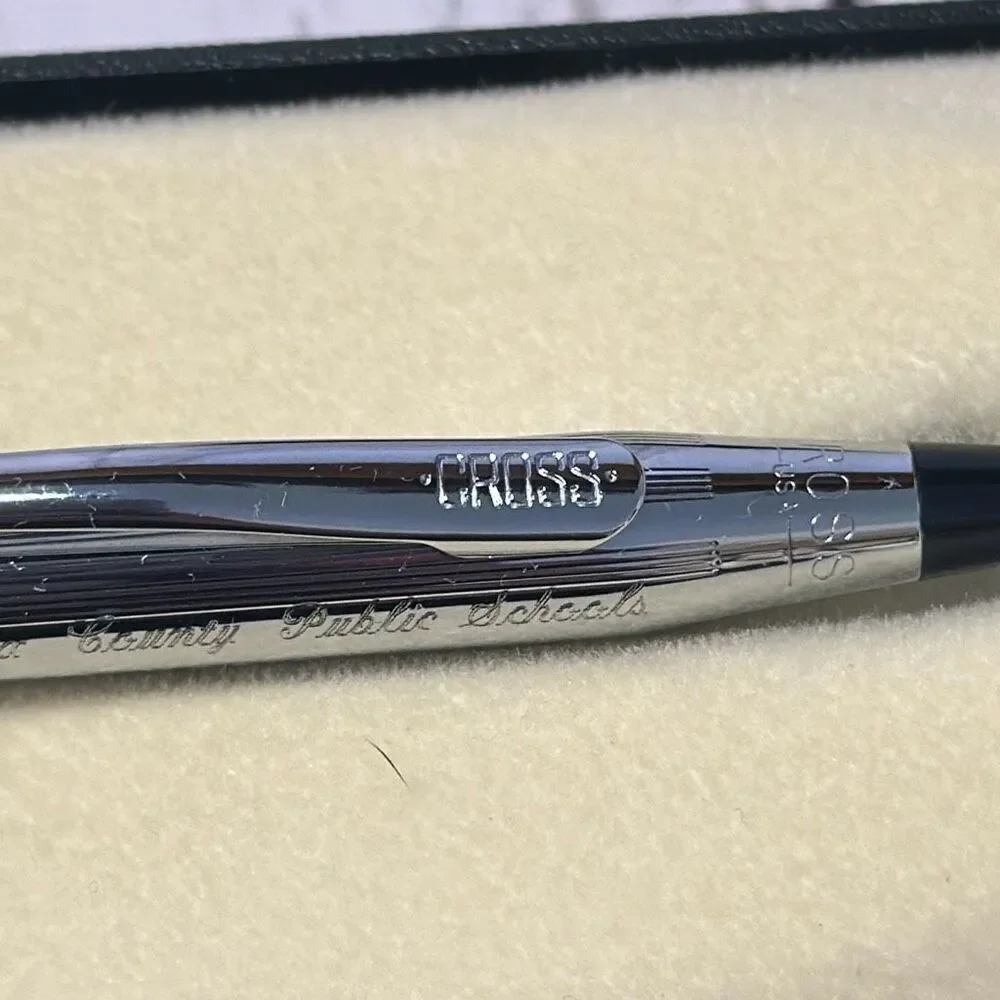 Cross Pen Engraved Fairfax County Public Schools 10 Years‎  Pen in Original Box